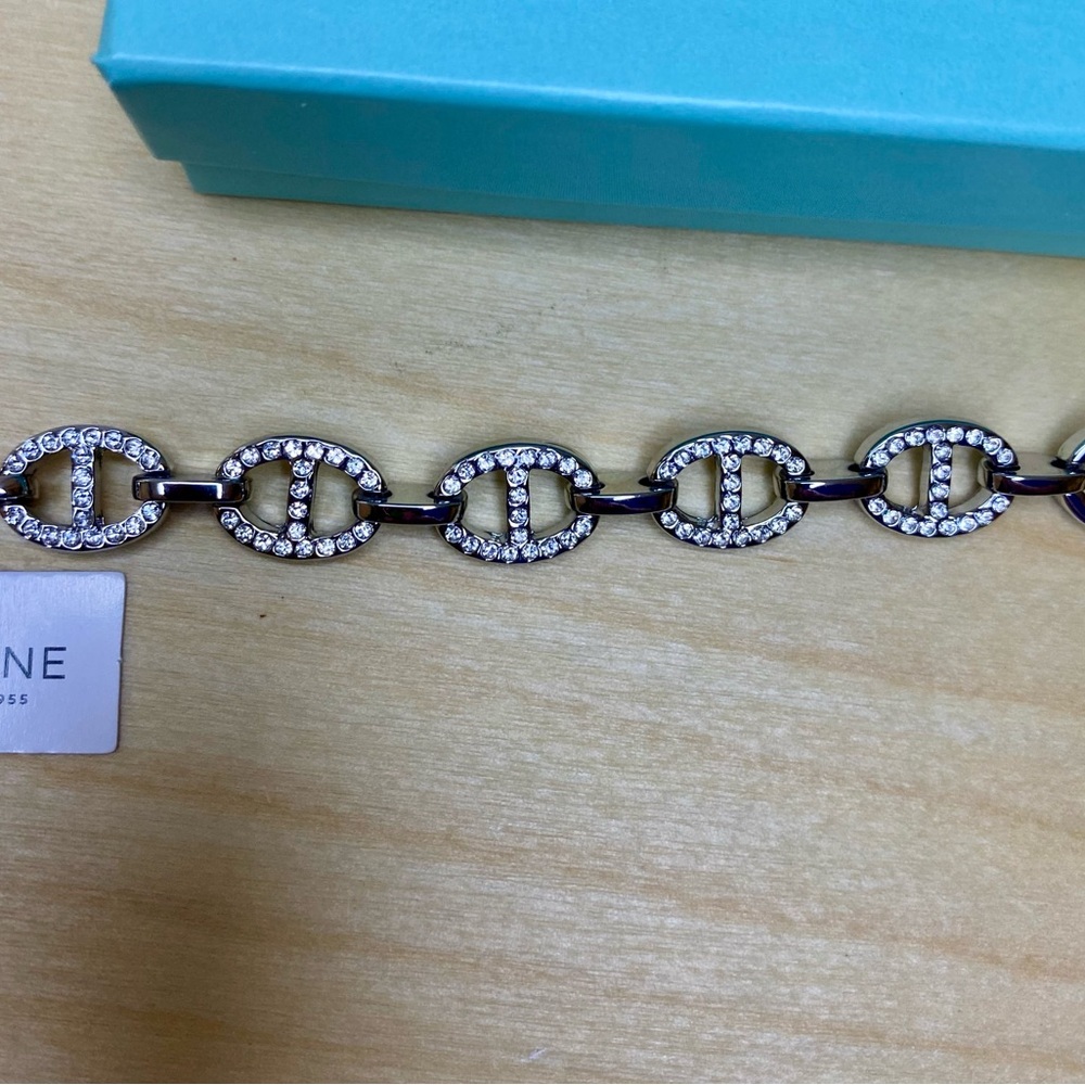 Park Lane silver Link bracelet Silver with Crystals